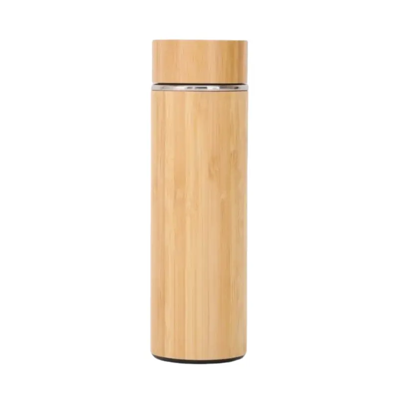 Stainless Steel Bamboo Thermal Bottle (Deliver in 4-6 weeks)