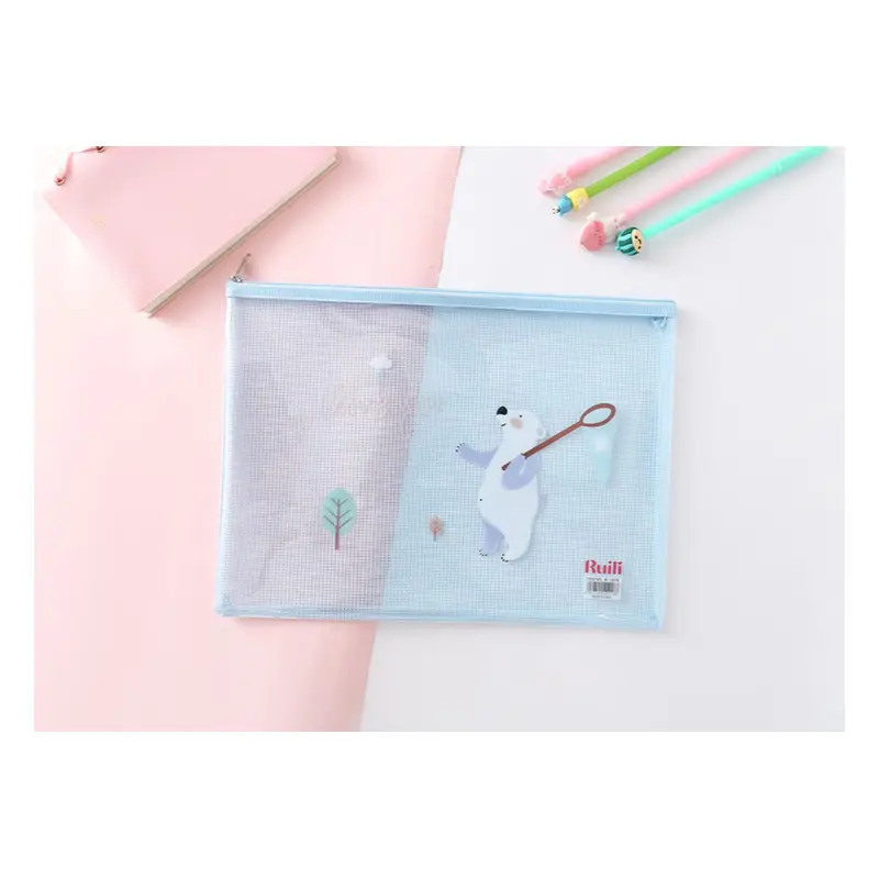 A5 Cute Cartoon Animal Design Zip CaseAssorted