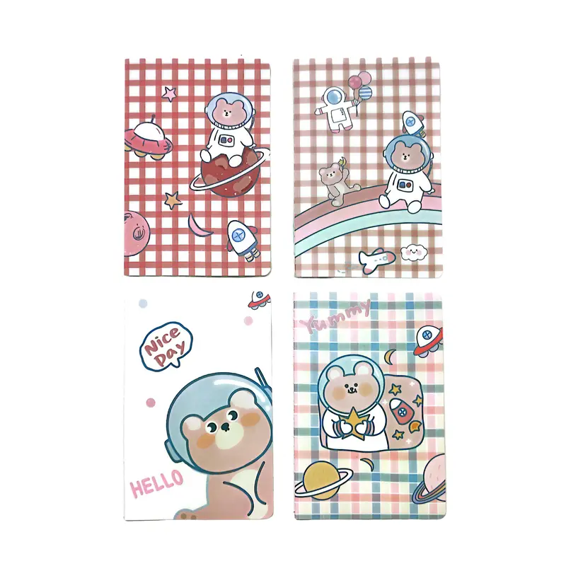 A5 Notebooks Cute Astronaut Design Cartoon Pattern Paper Cover Mini NotebookAssorted
