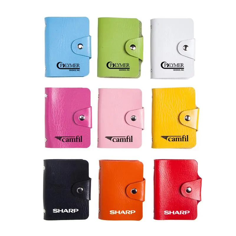 Book-Style Pu Leather Name Card Organiser1000 