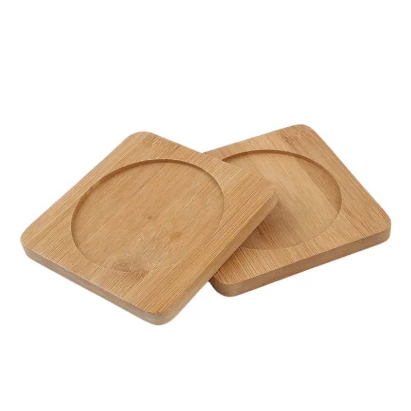 Square Base Bamboo Coasters (Deliver in 4-6 weeks)