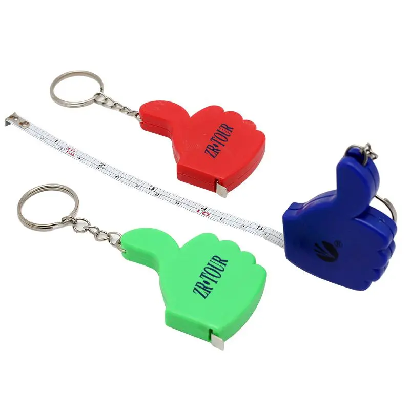 Thumbs Up Keychain With Tape Measure3000 