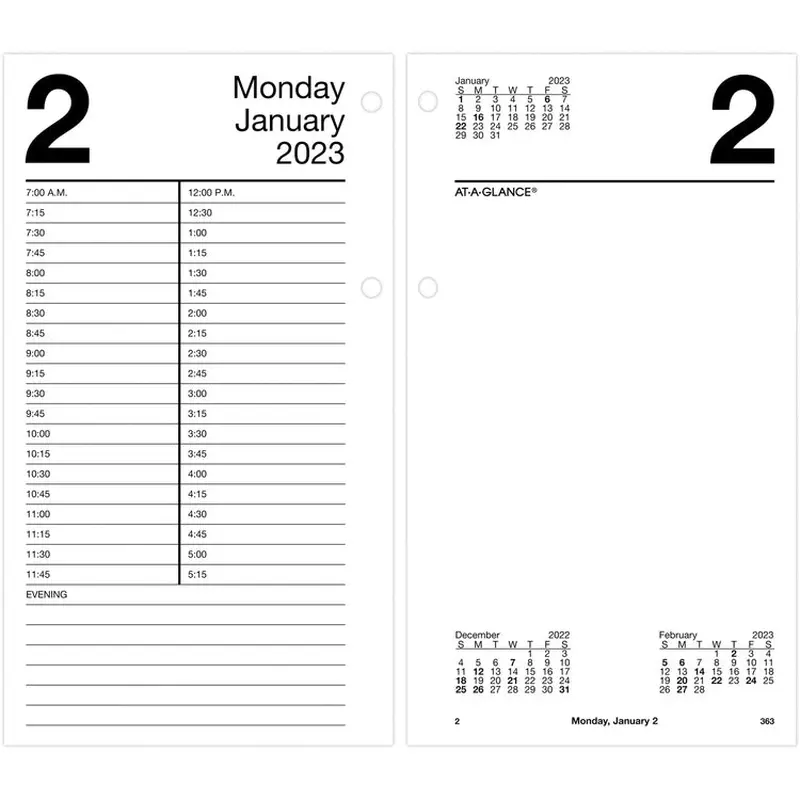 At-A-Glance Large Daily Desk Calendar Refill [SKU - AAGE21050]EA