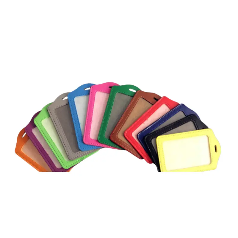 Vertical Leather ID Card HolderAssorted