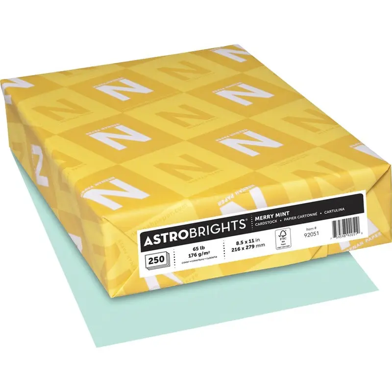 Astrobrights 65 lb Cardstock [SKU - WAU92051]PK