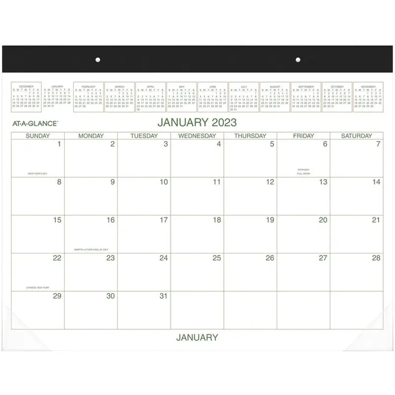 At-A-Glance Two-Color Monthly Desk Pad [SKU - AAGGG250000]EA