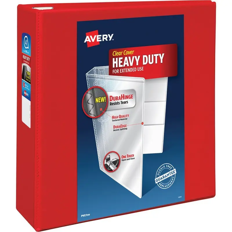 Avery Heavy-Duty View Red 4" Binder (79326) [SKU - AVE79326]EA