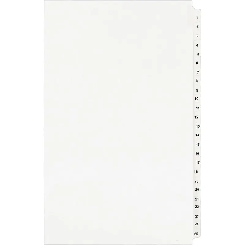 Avery Standard Collated Legal Exhibit Divider Sets - Avery Style [SKU - AVE01430]ST