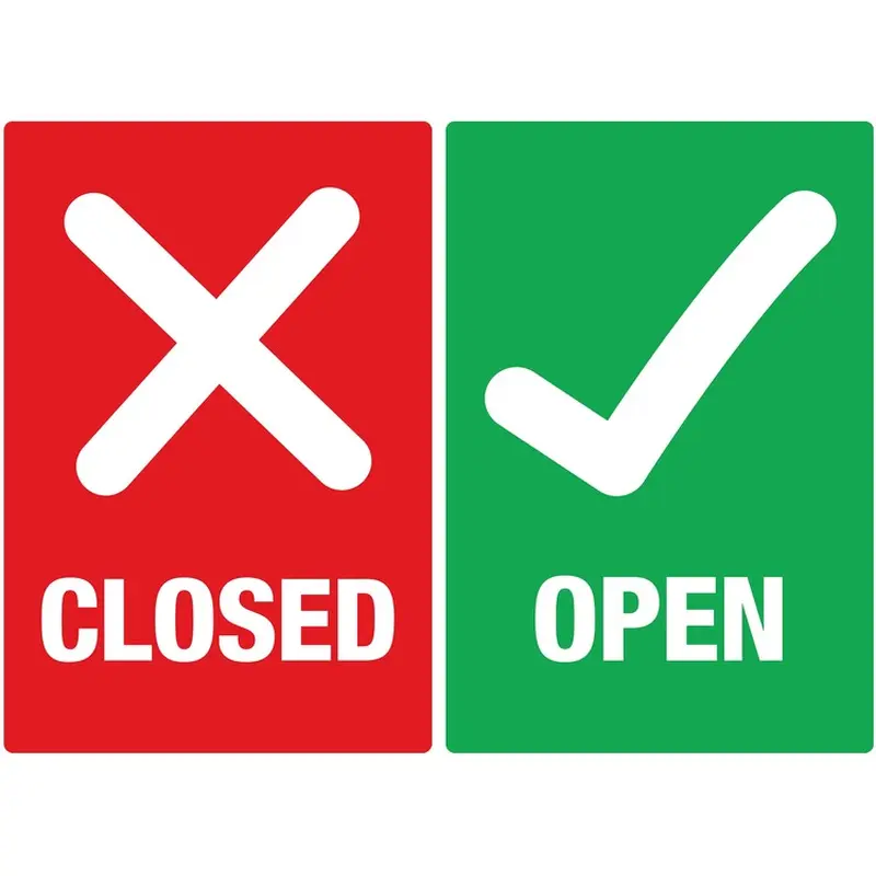 Avery Surface Safe OPEN/CLOSED Table/Chair Decals [SKU - AVE83070]PK