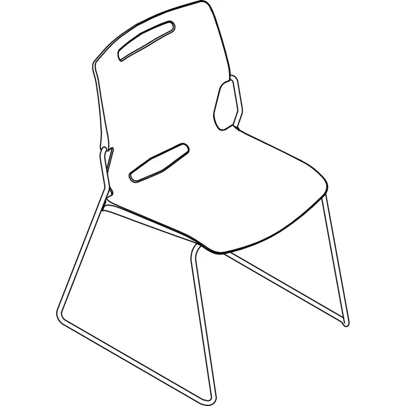 United Chair Pilo Stack Chair [SKU - UNCPL01P01SP]EA