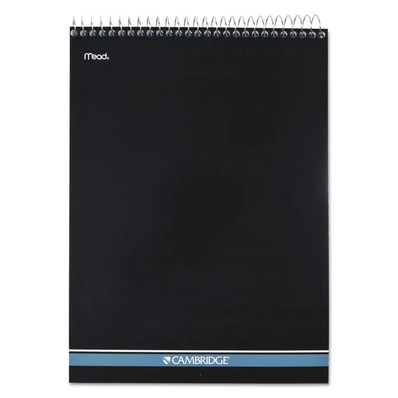 Stiff-Back Wire Bound Notepad, Medium/College Rule, Navy Cover, 70 White 8.5 x 11.5 Sheets