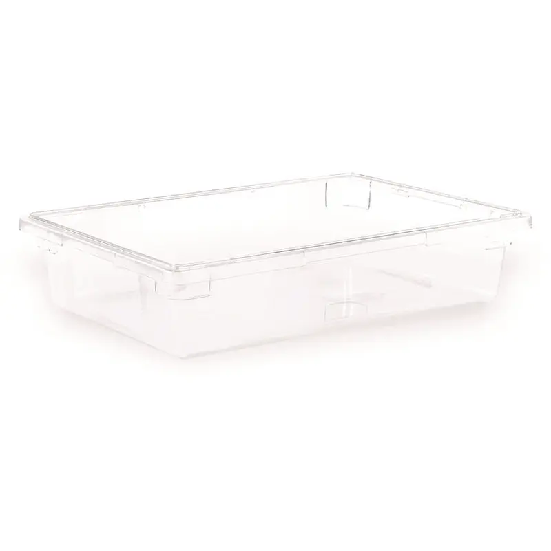 StorPlus Polycarbonate Food Storage Container, 8.5 gal, 18  x 26  x 6 , Clear Plastic