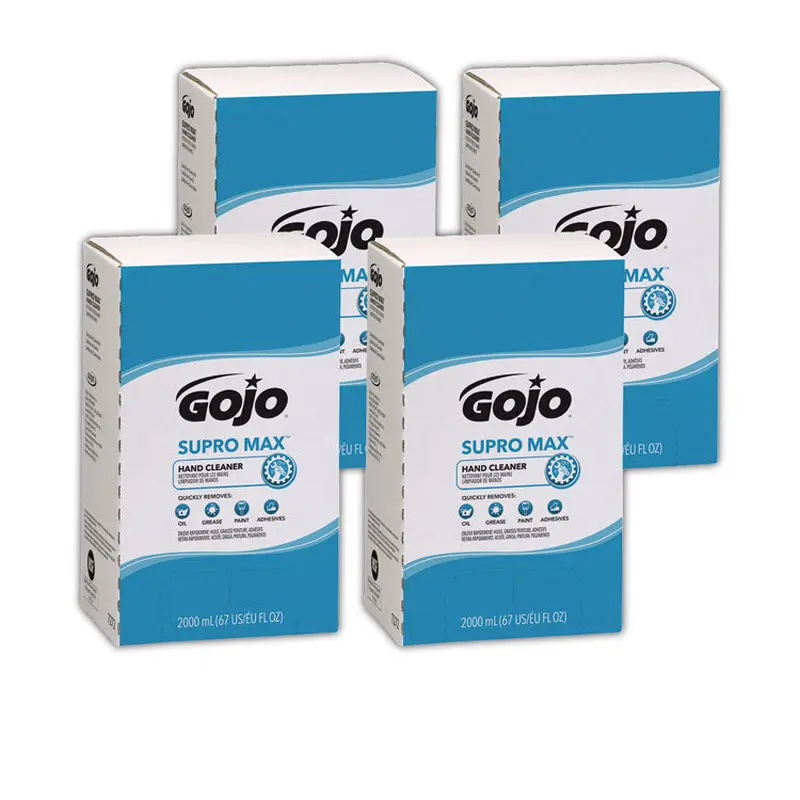 SUPRO MAX Hand Cleaner, Unscented, 2,000 mL Pouch, 4/Carton