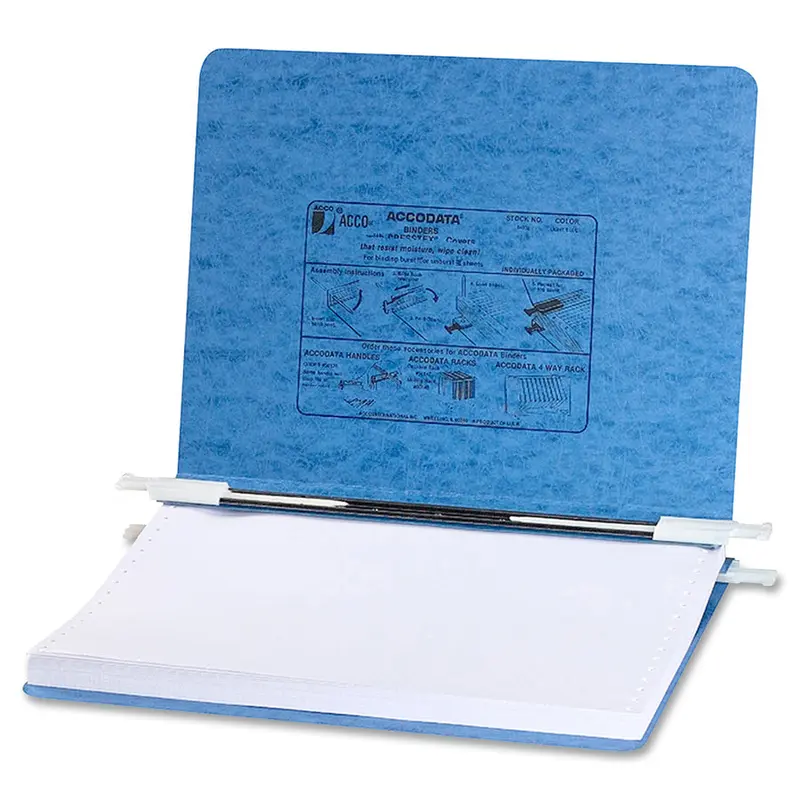 Acco PRESSTEX® Covers with Hooks - 8 1/2" x 14 7/8" - Light Blue