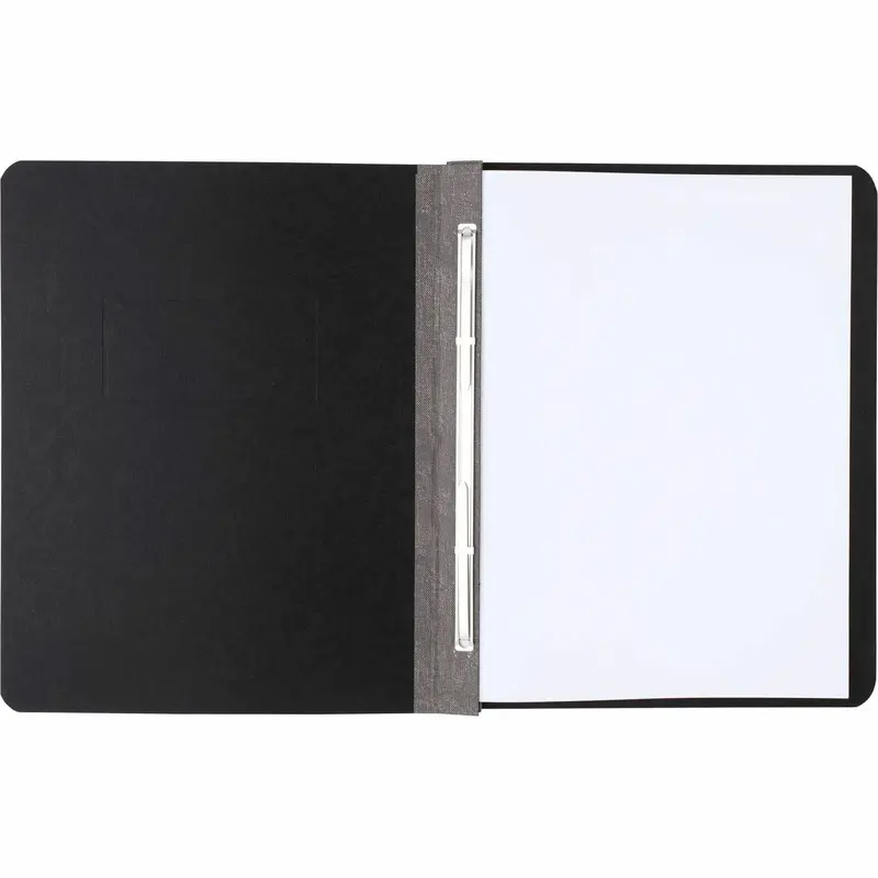 Acco PRESSTEX Side Binding Report Covers - Letter - 8 1/2" x 11" - Tyvek, Leather - Black