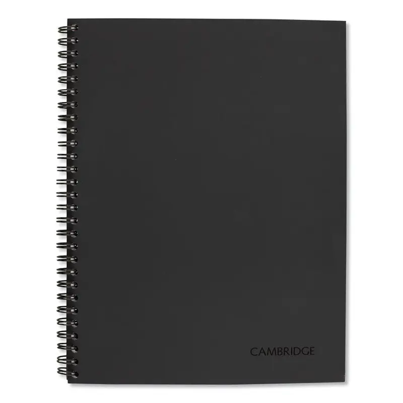 Wirebound Guided Action Planner Notebook, 1-Subject, Project-Management Format, Dark Gray Cover, (80) 9.5 x 7.5 Sheets