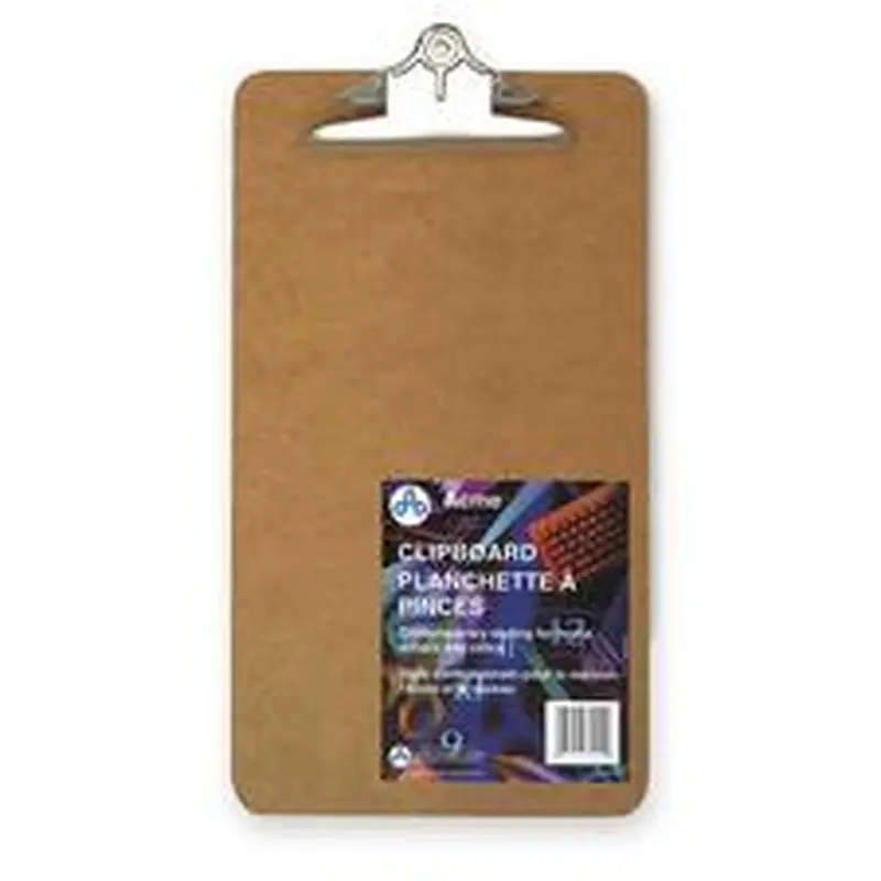 Acme United Deluxe Masonite Clipboard With Hinges, Legal size 8 1/2" x 14"