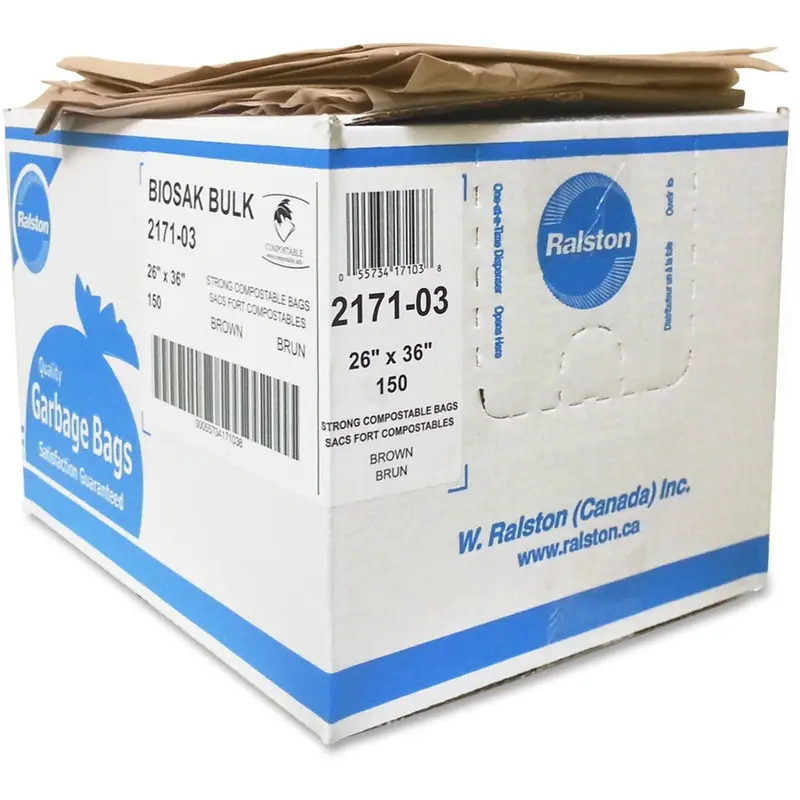 Biosak 2100 Series Compostable Brown Trash Bags