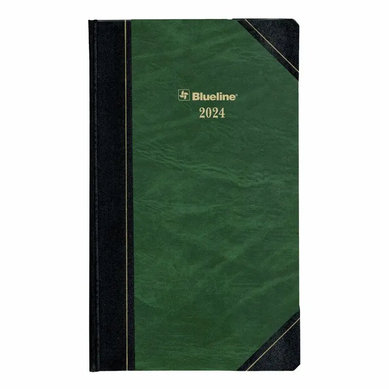 Blueline Hard Cover Daily Appointment Book -2024