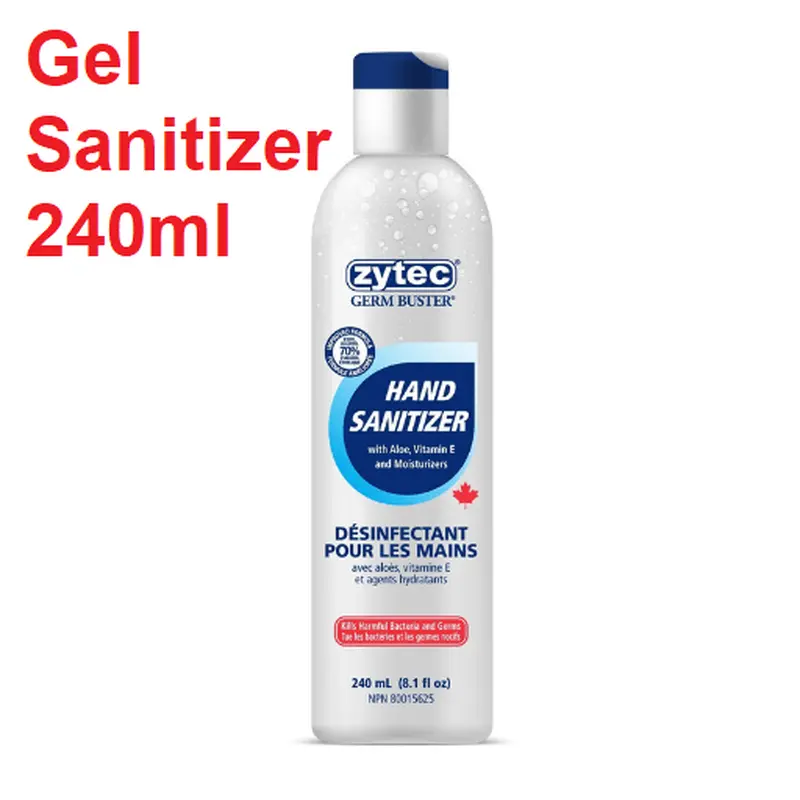 [Hand Sanitizer] Zytec Germbuster Clear Gel Hand Sanitizer Pro 240 mL Flipcap1 Bottle