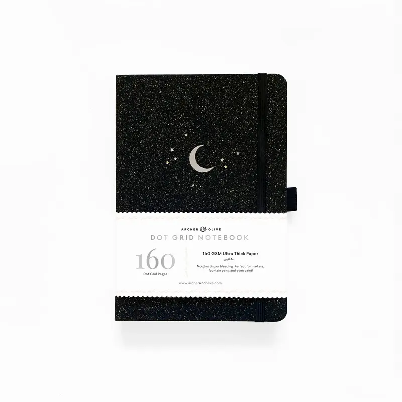 A5 Forest Night Dot Grid Notebook