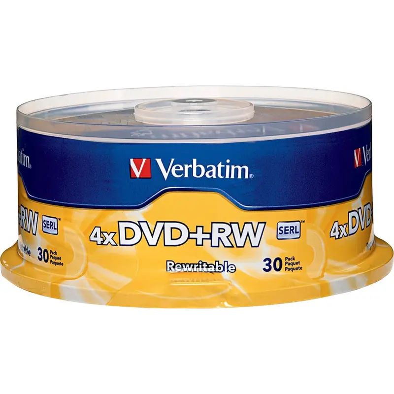 Verbatim DVD RW 4.7GB 4X with Branded Surface - 30pk Spindle