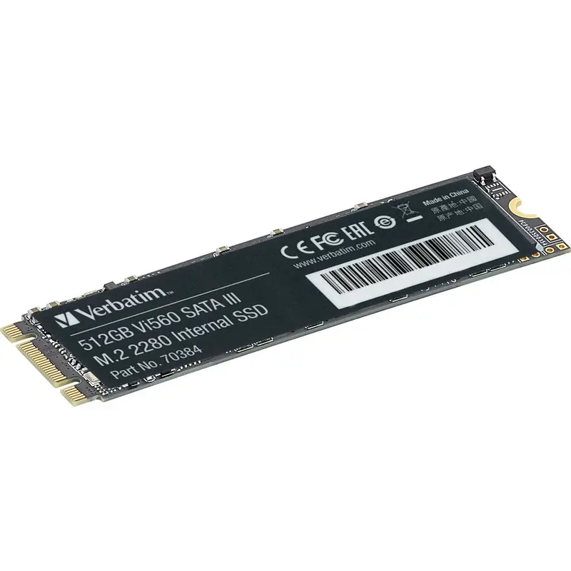 Verbatim Vi560 512 GB Solid State Drive - M.2 2280 Internal - SATA (SATA/600)