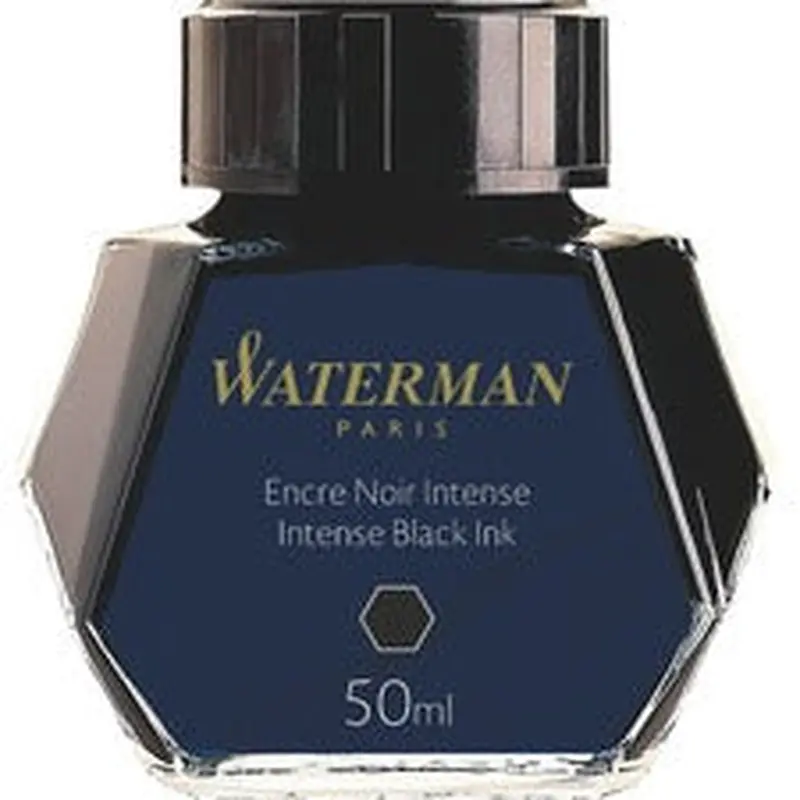 Waterman 50 ml Ink Bottle - Intense Black 50 mL Ink