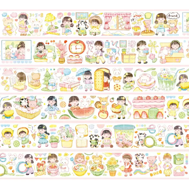 Strawberry Soda Some Every Day 200cm Washi Sampler