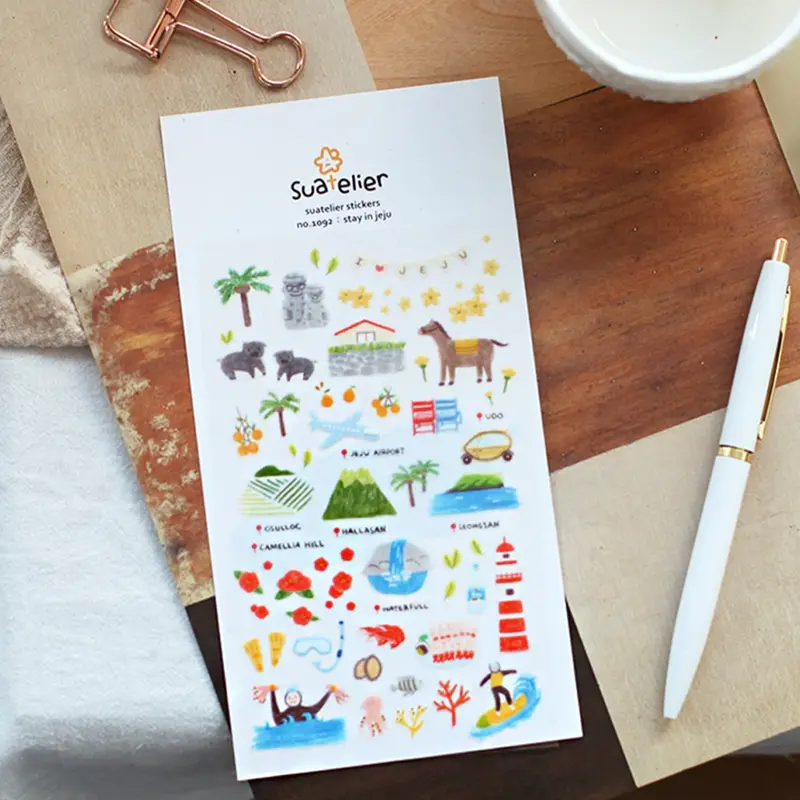 Suatelier Stickers Stay In Jeju