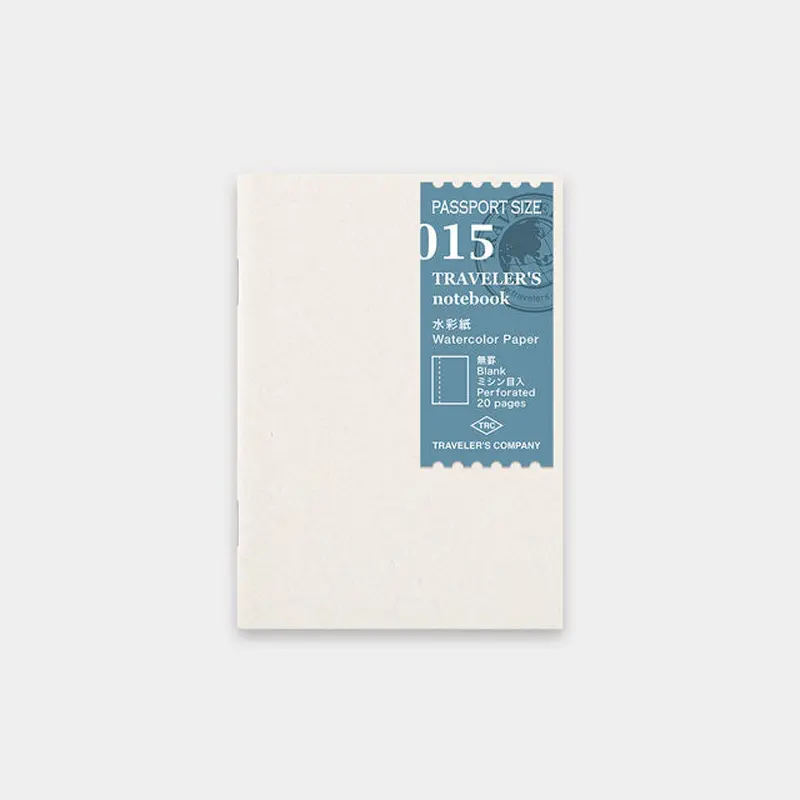 Traveler's Notebook Refill  015 - Watercolor Paper Passport Size