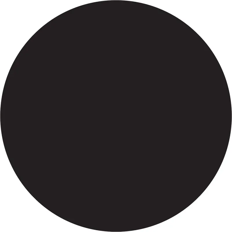 1 1/2" Black Inventory Circle Labels 500/Roll