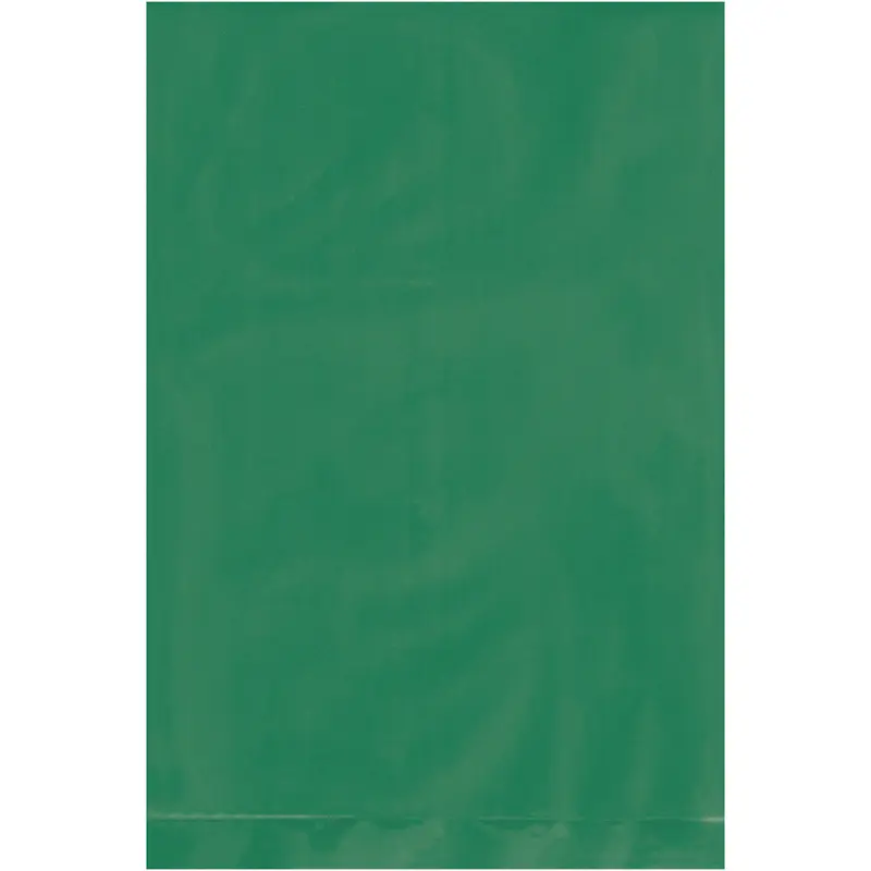 4 x 6 - 2 Mil Green Flat Poly Bags 1000/Case