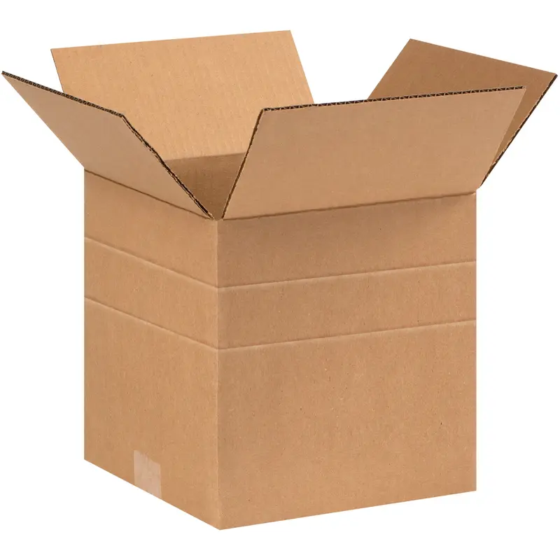9 x 9 x 9 Multi Depth Corrugated Boxes  25/Bundle