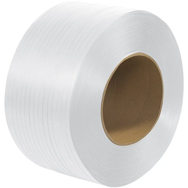 1/4" x .022 200# (8x8) Polypropylene Strap 18,000 Feet WHITE