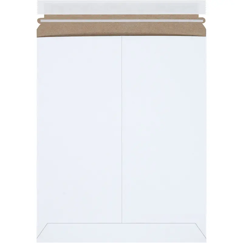 11 x 13 1/2 Self-Seal White Rigid Mailer - 25/Case