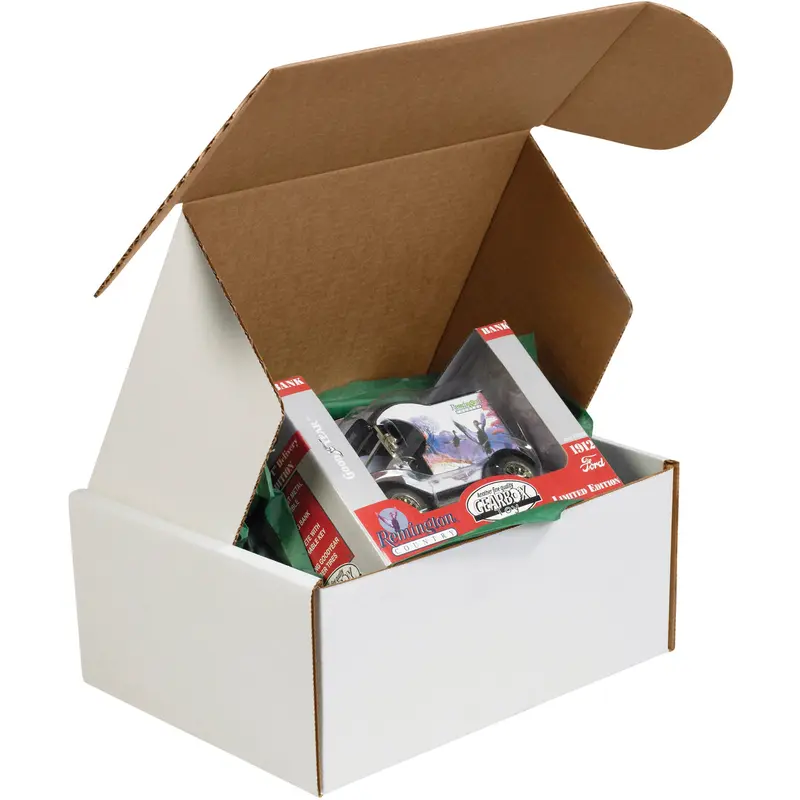 11 1/8 x 8 3/4 x 5 White Deluxe Literature Mailers 50/Bundle