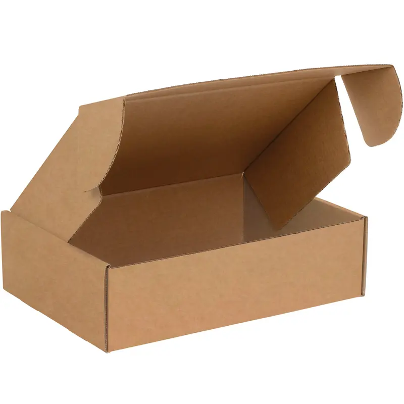 12 1/8 x 9 1/4 x 4 Brown Corrugated Deluxe Literature Mailers 50/Bundle