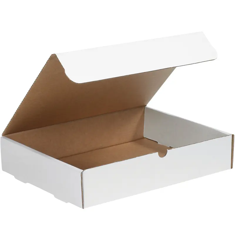 14 1/8 x 8 3/4 x 2 White Literature Mailers  50/Bundle