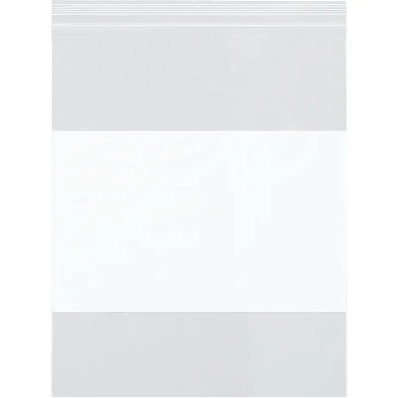 14 x 24 (4 mil) Reclosable Poly Bags With White Block 500/Case