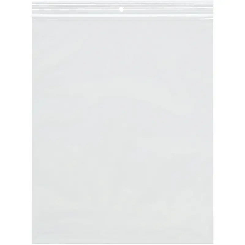 2 x 3 (4 mil) Reclosable Poly Bags With Hang Hole 1000/Case