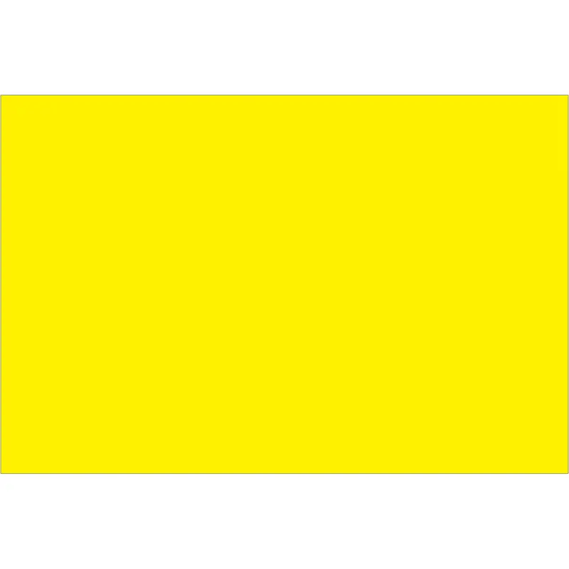 2 x 3" Fluorescent Yellow Inventory Rectangle Labels 500/Roll