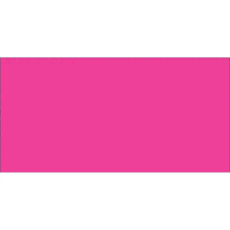 2 x 4" Fluorescent Pink Inventory Rectangle Labels 500/Roll