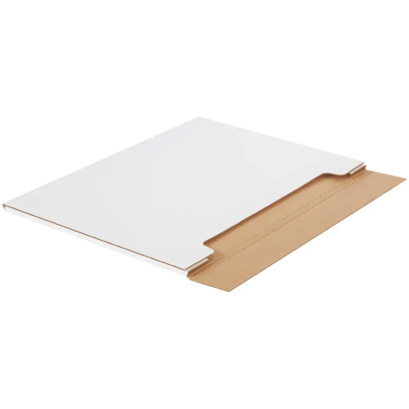 28 x 22 x 1/4 White Jumbo Fold Over Mailers 20/Bundle