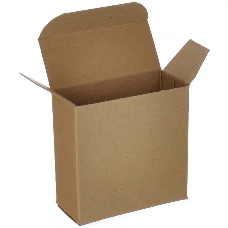 3 x 1 5/16 x 3 Brown 24pt 1-pc Chipboard Folding Carton 1000/Case