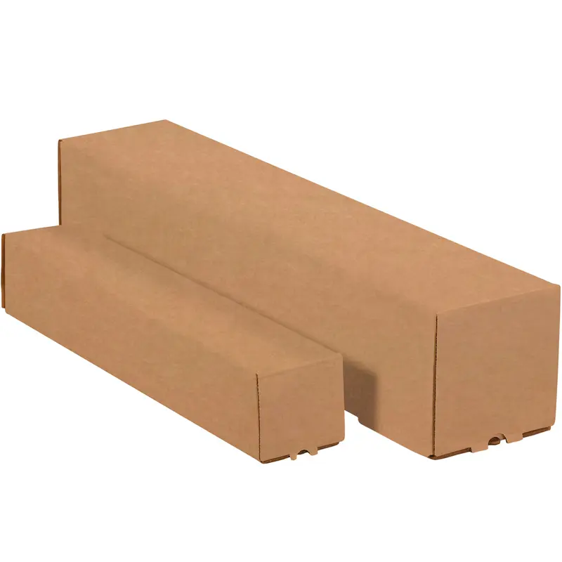 3 x 3 x 48 Square Kraft Corrugated Mailing Tube 25/Bundle