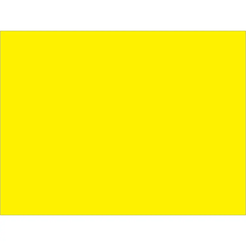 3 x 4" Fluorescent Yellow Inventory Rectangle Labels 500/Roll