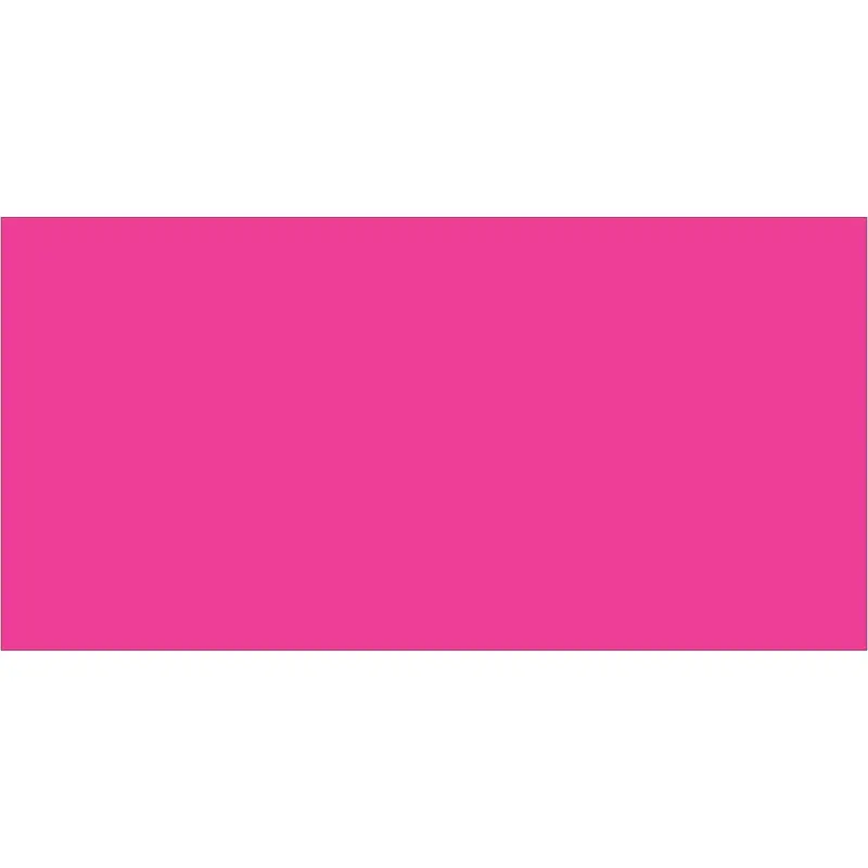 3 x 6" Fluorescent Pink Inventory Rectangle Labels 250/Roll