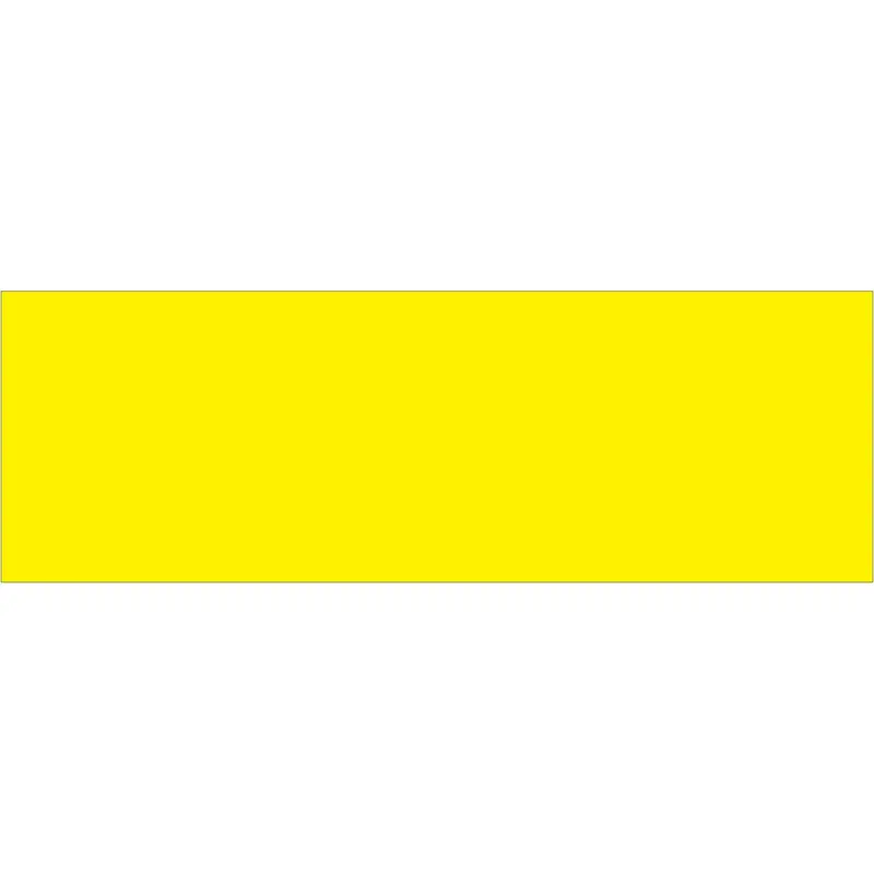3 x 9" Fluorescent Yellow Inventory Rectangle Labels 250/Roll