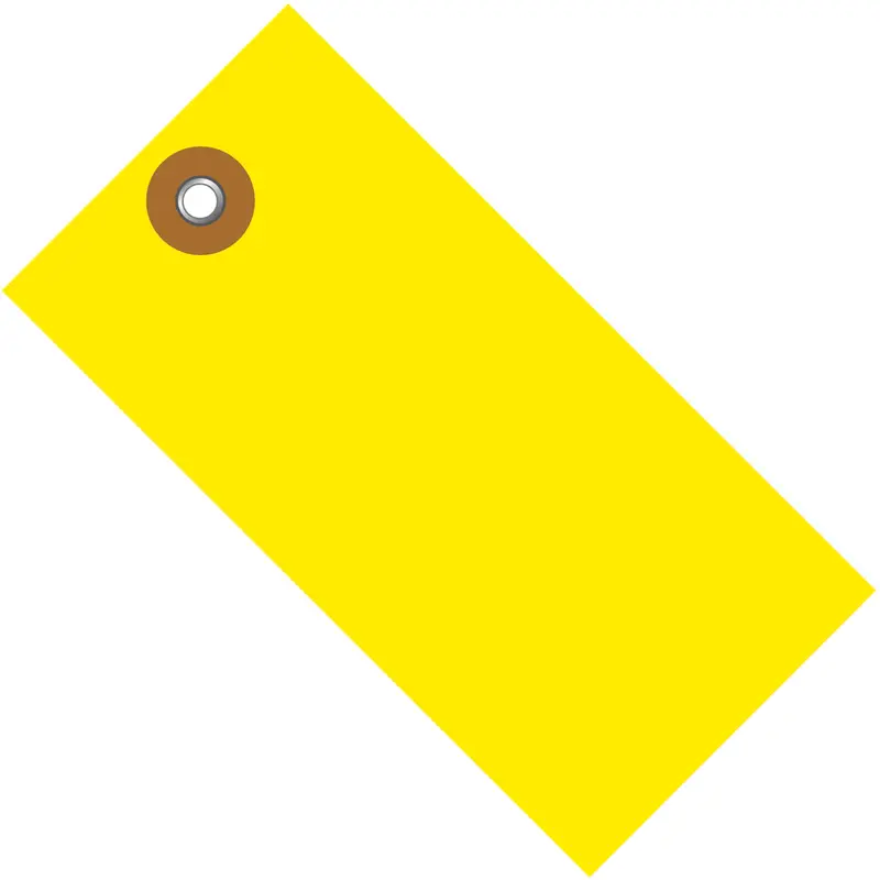4 1/4 x 2 1/8 Yellow Tyvek Shipping Tag 100/Case